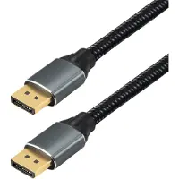 MaxTrack DisplayPort Anslutningskabel DisplayPort-kontakt 1 m Svart C303-1L 16K UHD, Aluminiumkontakt, guldpläterad kontakt DisplayPort-kabel
