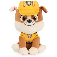 Gund PAW Patrol Rubble i Bygguniform Plush Toy, Kramdjur för 1 år och uppåt, 6" (Stilar kan variera)