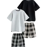 Next Pyjamas mörkbeige / grå / svart