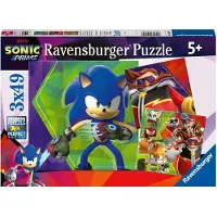 Ravensburger Sonic Prime 3X 49-bitars pussel fr barn frn 5 r