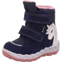 Superfit Stövel 'Icebird' marinblå / rosa / off-white
