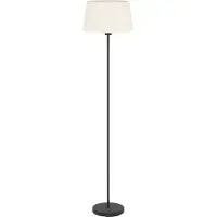 Eglo FEBRES golvlampa i svart med vit lampskärm i textil