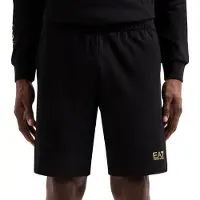 EA7 för män. 8NPS65_PJVRZ Core Identity Bermudashorts svart (XL), Casual, Deportivo, Bomull, Multisport