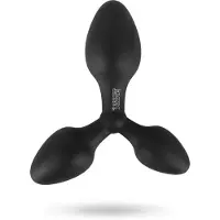 Black Velvets - trippel analplugg - svart