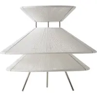 Frandsen Bordslampa , Kiku, dimbara, Vit, Vardagsrum, Tyg / textil, Design