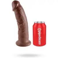 King Cock Realistisk Dildo 23 cm - Brun - Brun
