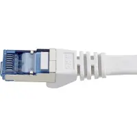 Renkforce RF-4149852 RJ45 Nätverkkabel, Patchkabel CAT 6A U/FTP 15.00 m Grå Högflexibel, med låsskydd, Flamskyddsmedel 1 st