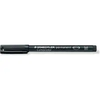 Staedtler Permanentpennor Lumocolor 317, medium, 1 mm, svart, förpackning med 10 st