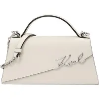 Karl Lagerfeld Axelremsväska svart / silver / off-white