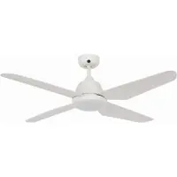 Beacon Lighting Aria LED-takfläkt, vit, tystgående, 122 cm – Beacon , Aria, Vit, Vardagsrum, Plast, Modern