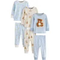 Next Pyjamas beige / blå / brun / vit