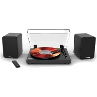 Mixx Vinyl Record Player Incl Speakers System 5 Stereo BLACK