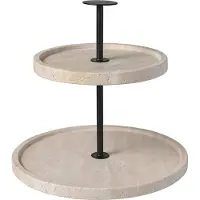 Villeroy & Boch Manufacture Travertine Kakfat - Kakfat, Tårtfat & Kupor Sten Beige