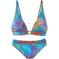 LASCANA Bikini blå / ljuslila / orange / röd