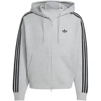 Adidas Originals Sweatjacka 'Adicolor Spacer' gråmelerad / svart