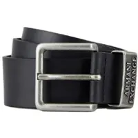 Armani Exchange för män. 951186CC52800020 Svart läderbälte (28), Casual, Klassisk, Hud