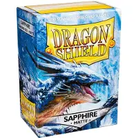 Dragon Shield Matte Sapphire Card Sleeves Box med 100 st