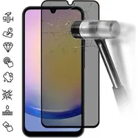 Mtp Products Samsung Galaxy A26 Privacy Heltäckande Härdat Glas Skärmskydd - Svart Kant