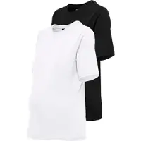 ONLY Maternity T-shirt svart / vit