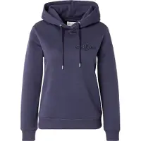 Gant för kvinnor. 4202587 Huvtröja Tonal Shield i marinblått (XS), Casual, Bomull, Marino