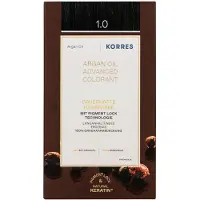 Korres Arganolja Avancerad hårfärg Black 1.0 Hårfärg 1 st