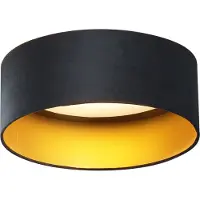 QAZQA Modern taklampa svart sammet 40 cm inkl. LED 3-stegs dimbar - Sue