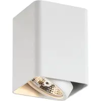 QAZQA Design utanpåliggande spotlight vit GU10 70mm roterbar och lutbar - Vox