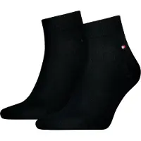Tommy Hilfiger Strumpor - 2-pack - Kvartal - Svart - - 43/46 - Strumpor