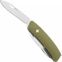 Swiza D07 R AM, KNR.0116.1050, Olive, Swiss pocket knife, 7 tools
