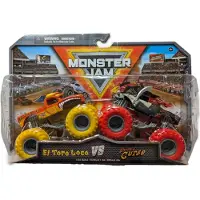Monster Jam 2024 Series 30 1:64 Diecast Monster Truck 2-Pack, El Toro Loco vs Captain's Curse