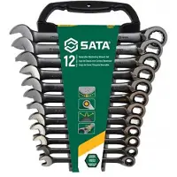 Sata Skiftnyckelset ST08044B; 8-19 mm; 12 st.
