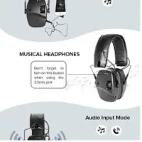 Albecom Hörselskydd EM030B Bluetooth 3,5 mm Ingång