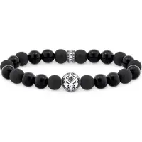 Thomas Sabo Rebel Wolf obsidian armband A2145-705-11-L17