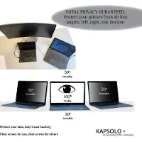 KAPSOLO Privacy 4-vägs sekretessfilter Samsung Galaxy A6 Plus (2018) Skärmskydd, Screen Protection, 15,2 cm (6), Smartphone, 2H, Avskildhet, 7 g