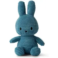 Bon Ton Toys Gosedjur - 23 cm - Miffy ECO Corduroy - Aviator Blu - - One Size - Gosedjur