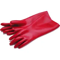 Cimco 140214 Schutzhandschuhe Gr.10, Isolerande handskar, Röd, Unisex, Beskyttelse mod elektrostatisk udladning (ESD), Latex, 41 cm