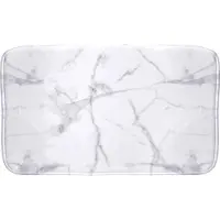 Douceur D`Interieur halkskyddsmatta MARBRE, 45 x 75 cm, vit