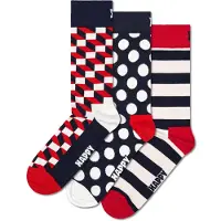 Happy socks Sockor marinblå / röd / vit