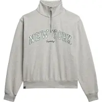 Superdry för kvinnor. W2012259A Sweatshirt Athletic grå (M), Casual, Bomull