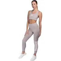 Lonsdale Leggings 'SEMLEY' ljusgrå / vit