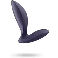 Satisfyer Power Plug - App-styrd analvibrator (lila)