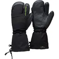 Black Diamond - Skidhandskar - Alpine 3-Finger Mitts Black/Carbon för UnisexUll - Storlek L - Grå