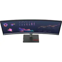 Lenovo ThinkVision P49w-30 - LED-skärm - böjd - 49" - 5120 x 1440 UltraWide Dual QHD @ 60 Hz - IPS - 350 cd/m² - 2000:1 - DisplayHDR 10 - 4 ms - Th...