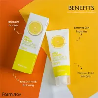 Farm Stay Real Lemon Deep Clear Peeling Gel 100ml +RANDOM GIFT