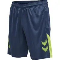 Hummel Lead Tränare Shorts - Navy/Grön, storlek 3XL
