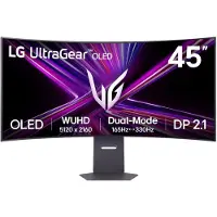 LG 45" UltraGear OLED Dual-Mode 5K2K spelskärm | 0,03ms (GtG), fyllig bas (10Wx2), DisplayHDR True Black 400, DP 2.1 | USB-C - 45GX950A-B