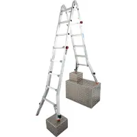 KRAUSE-Werk KRAUSE teleskopisk fogstege 4x5 med justerbara ben - 6,05 m total/arbetslängd