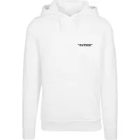 Mister tee Sweatshirt 'Out$ide' svart / vit