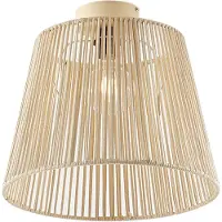 QAZQA Japandi utomhus taklampa med beige rep IP54 - Jayla