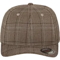 Flexfit Keps 'Glen Check' brun / khaki / mint